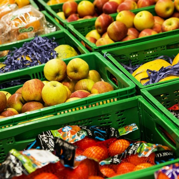 Frutas en el supermercado